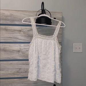 White Cute Tank Top